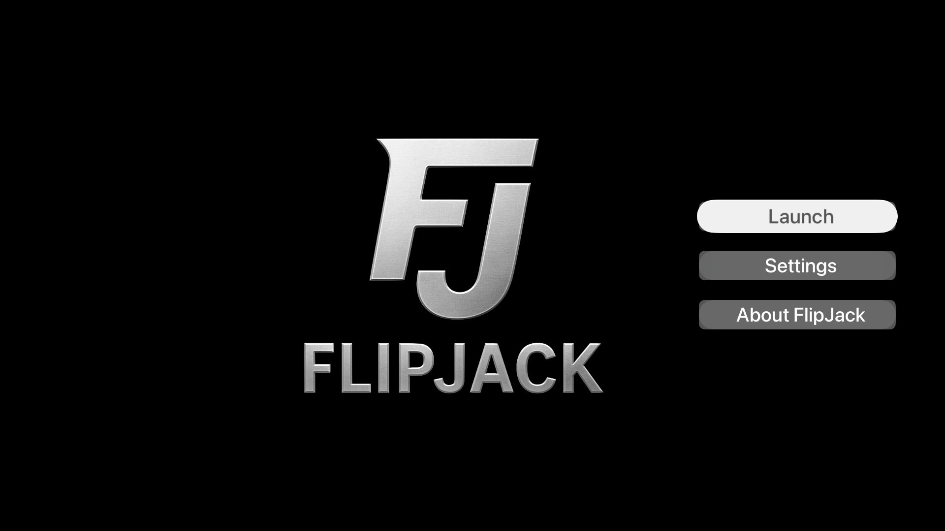 FlipJack Main Menu